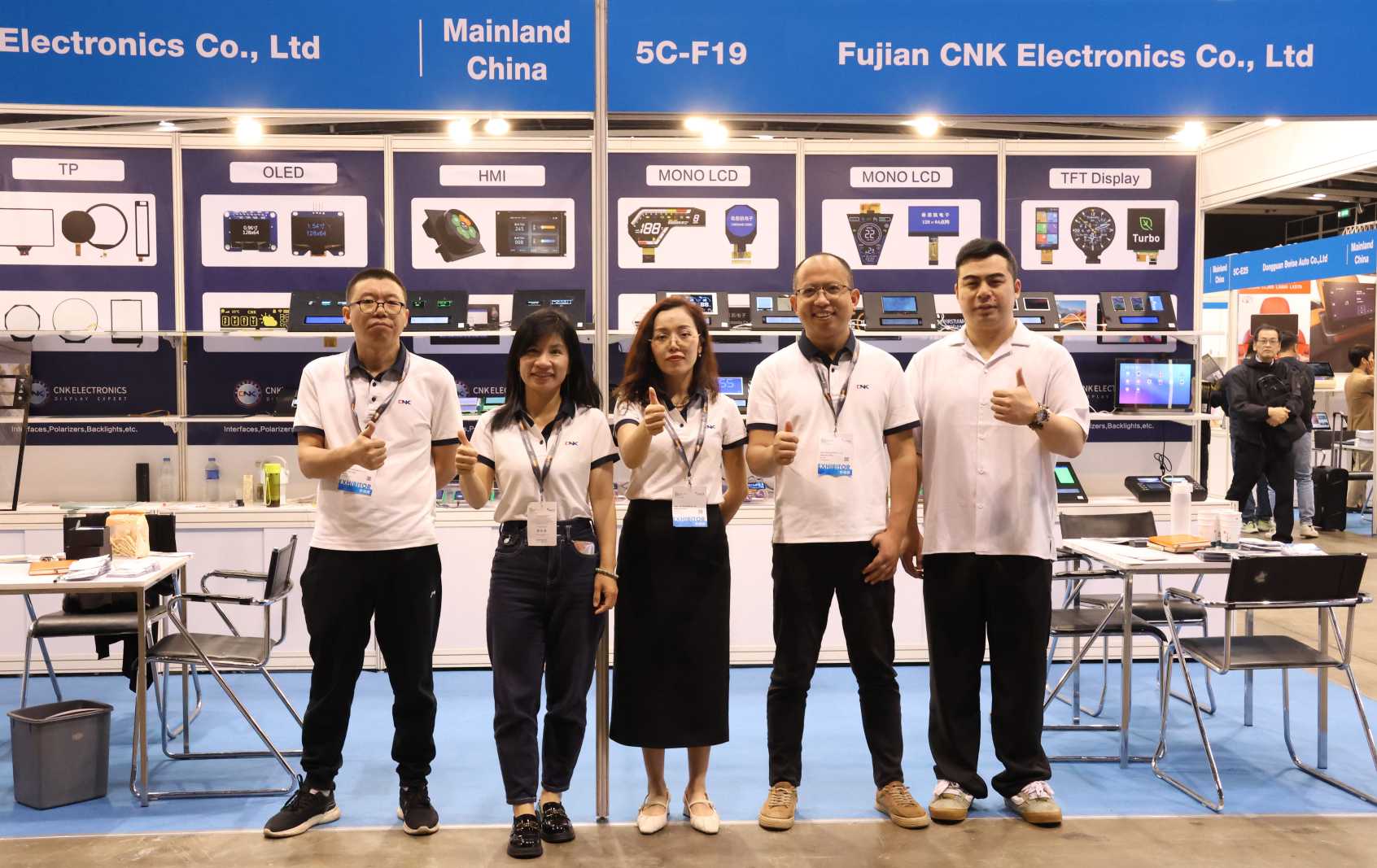 CNK Electronics mempamerkan teknologi paparan inovatif di 2025 Hong Kong Spring Electronics Fair